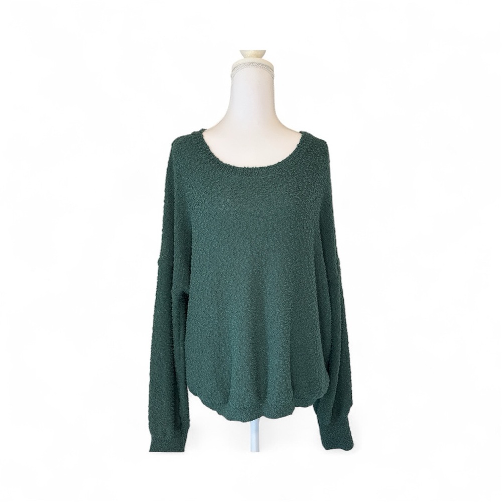 Altar'd State Deep Green Scoop Neck Sweater - Size M